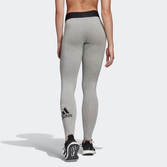 adidas grey and black leggings